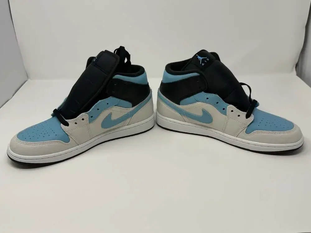 Air Jordan 1 Mid SE 'Summit White Blue Chill' Athletic Basketball Shoe Nike 9.5M
